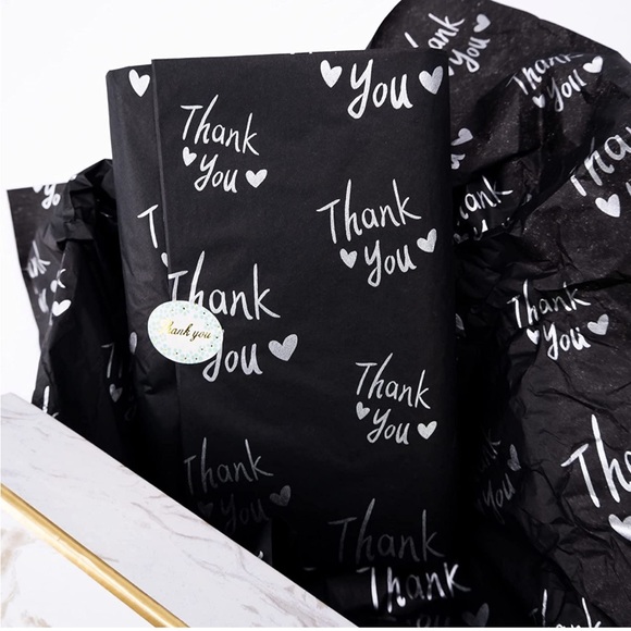 100 Thank You Tissue Paper Sheets, 20x14 PRICE IS FIRM - Picture 8 of 8